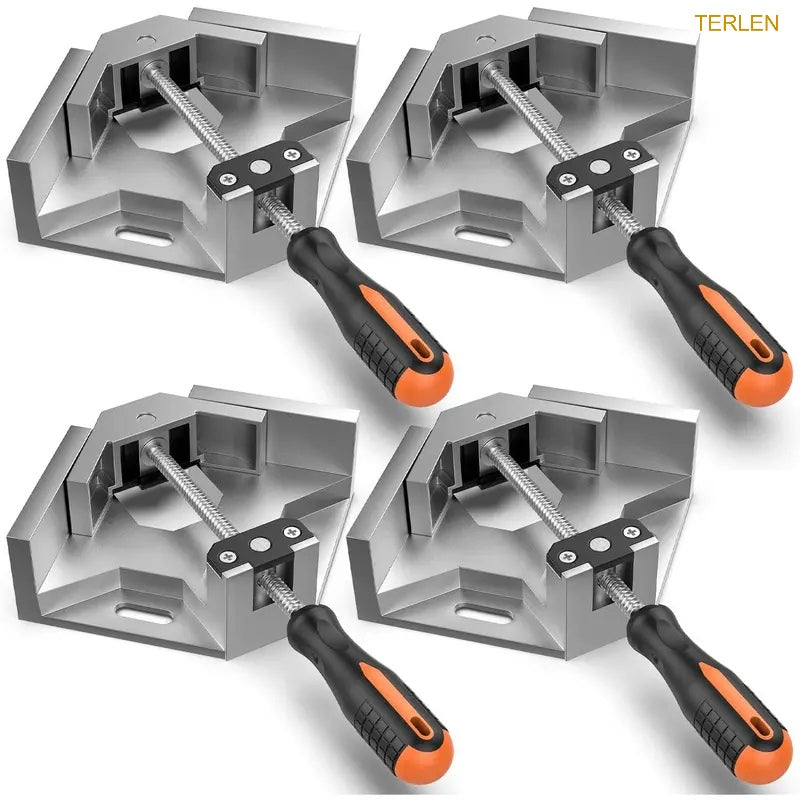 4-Pack 90° Right Angle Corner Clamps – Woodworking Frame & Cabinet Clamps