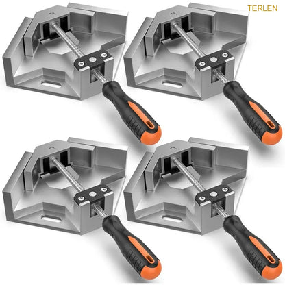 4-Pack 90° Right Angle Corner Clamps – Woodworking Frame & Cabinet Clamps